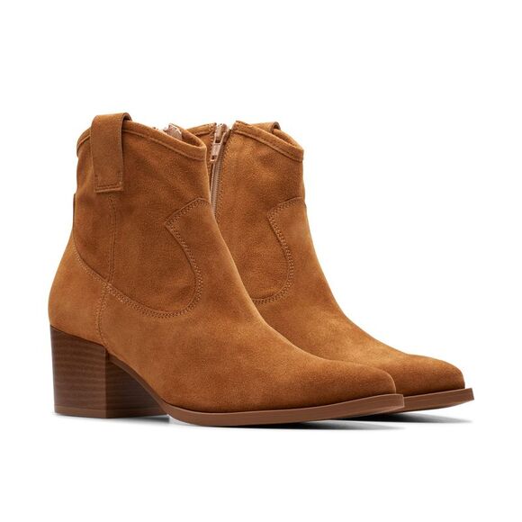 Clarks Womens Elder Rae Brown Boots (NWT) - Picture 4 of 6